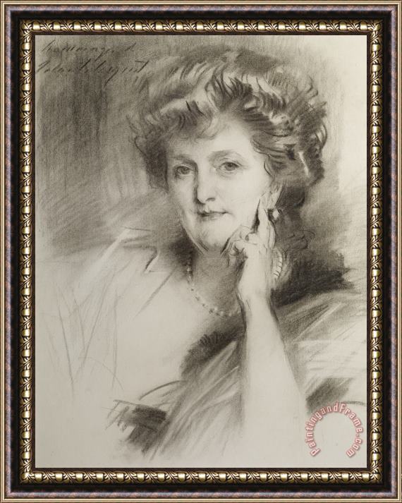 John Singer Sargent Portrait of a Woman Framed Painting