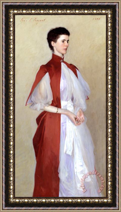 John Singer Sargent Portrait of Mrs Robert Harrison Framed Painting