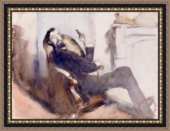 John Singer Sargent Portrait of Paul Cesar Helleu Framed Painting