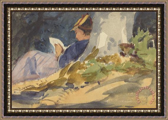 John Singer Sargent Resting Framed Print