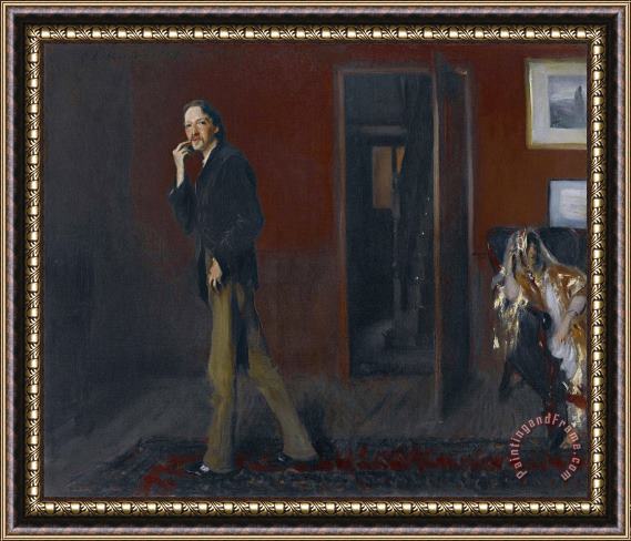 John Singer Sargent Robert Louis Stevenson And His Wife Framed Print