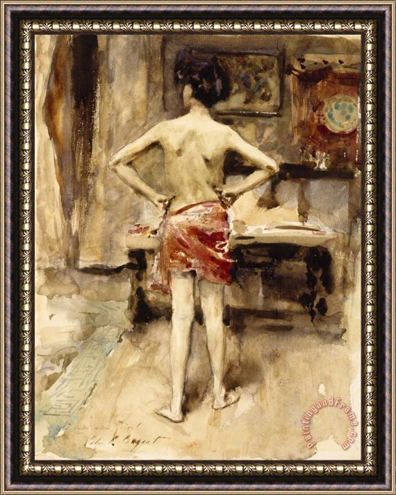John Singer Sargent The Model Framed Painting