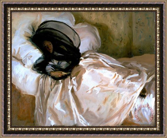 John Singer Sargent The Mosquito Net Framed Painting