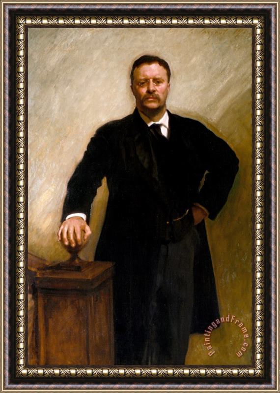 John Singer Sargent Theodore Roosevelt Framed Painting