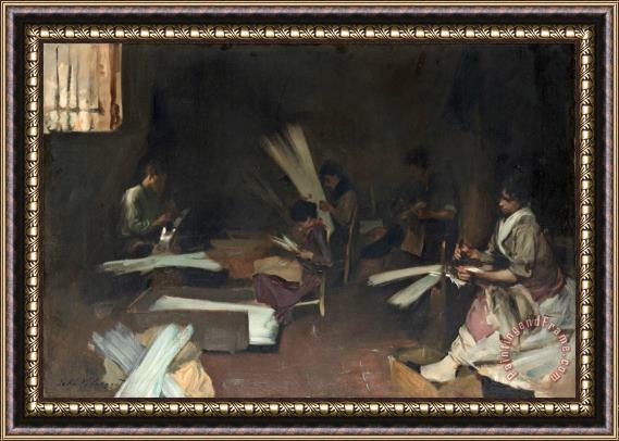 John Singer Sargent Venetian Glass Workers Framed Painting