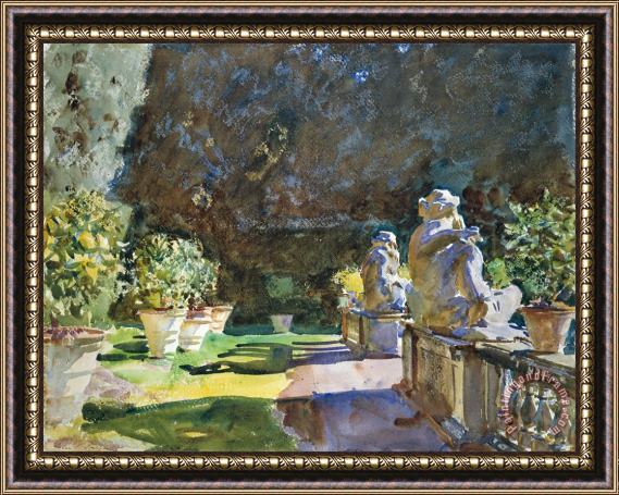 John Singer Sargent Villa Di Marlia, Lucca Framed Print