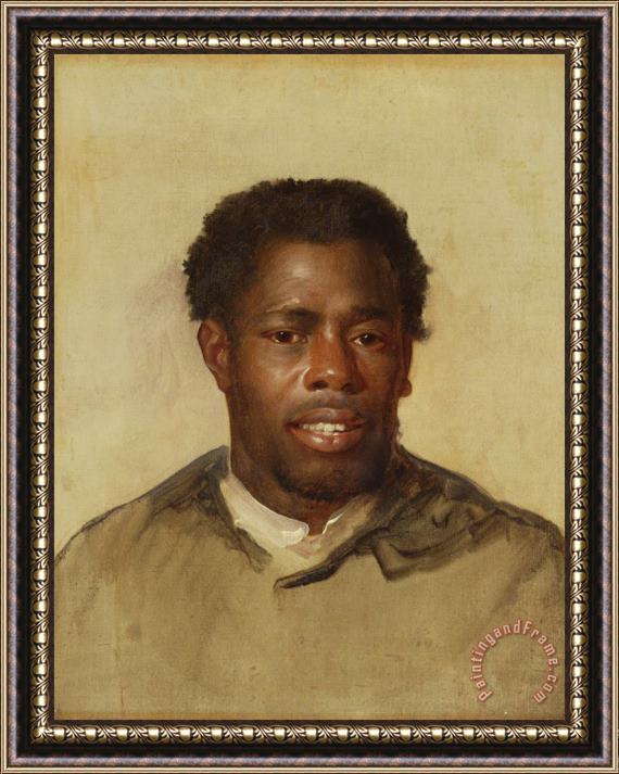John Singleton Copley Head of a Man Framed Painting