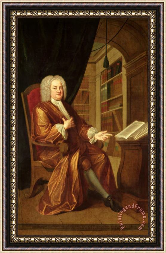 John Smibert Benjamin Moreland, High Master of St. Paul's School Framed Print