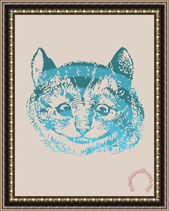 John Tenniel Cheshire Cat Portrait Framed Painting