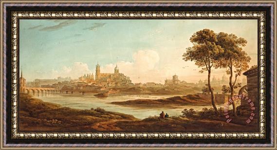 John Varley City on a River Framed Print