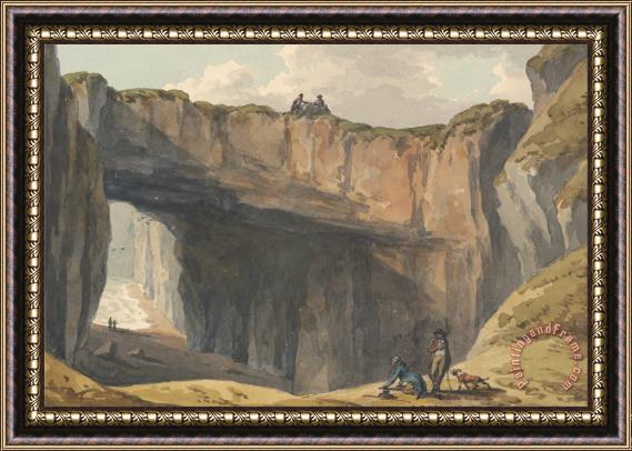 John Warwick Smith Castle Point Framed Painting