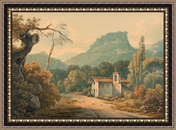 John Warwick Smith The Hermitage at Frascati Framed Painting