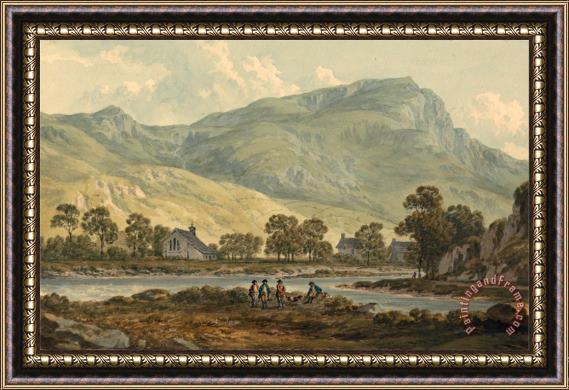 John Warwick Smith The Priory of Beddgelert, Caernarvonshire Framed Painting
