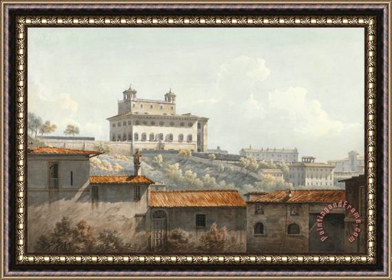 John Warwick Smith The Villa Medici, Rome Framed Painting