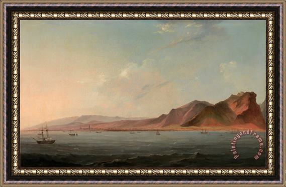 John Webber View of Santa Cruz, Tenerife Framed Painting