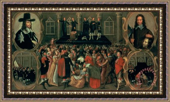 John Weesop An Eyewitness Representation of the Execution of King Charles I Framed Print