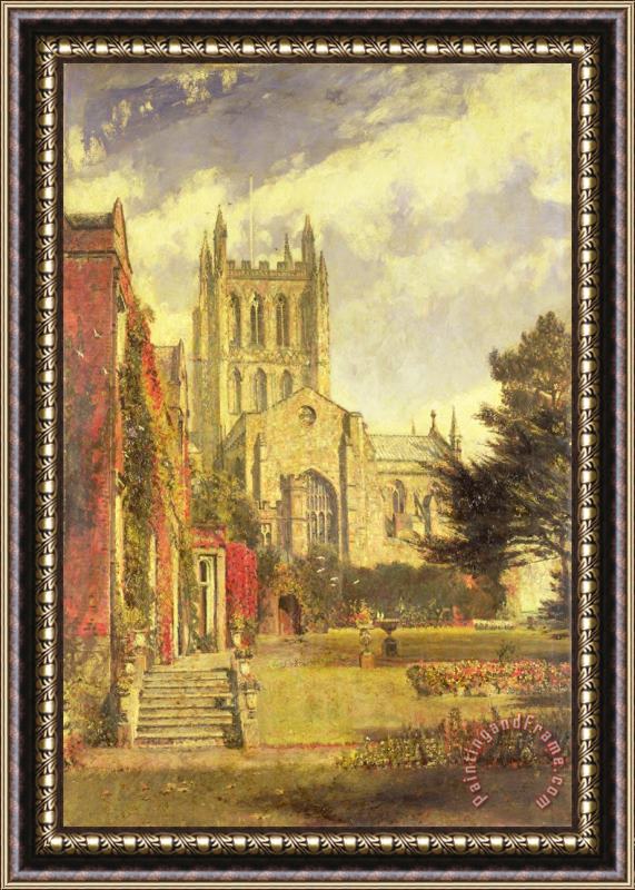John William Buxton Knight Hereford Cathedral Framed Print
