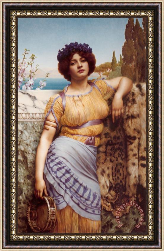 John William Godward Ionian Dancing Girl Framed Painting