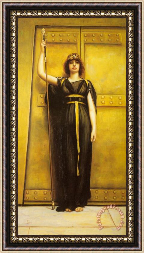 John William Godward The Priestess Framed Painting