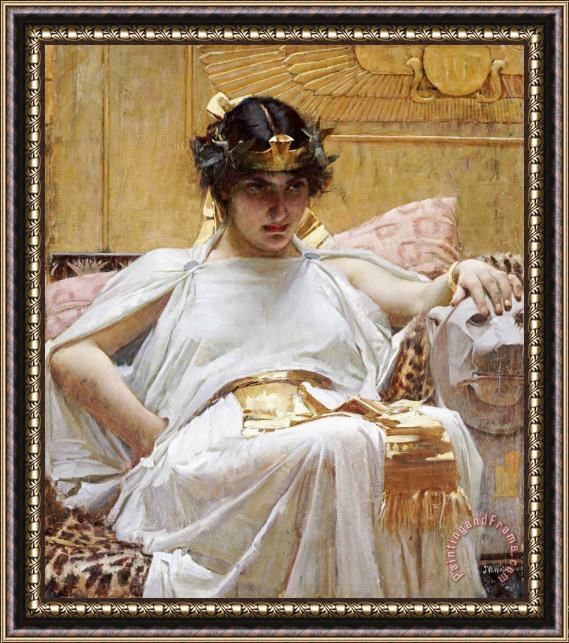 John William Waterhouse Cleopatra Framed Painting