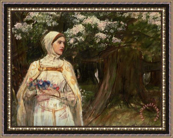 John William Waterhouse Matilda Formerly Called Beatrice Framed Painting