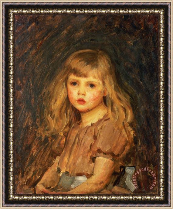 John William Waterhouse Portrait of a Girl Framed Print