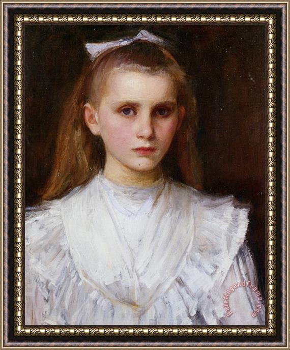 John William Waterhouse Portrait of a Girl Framed Painting