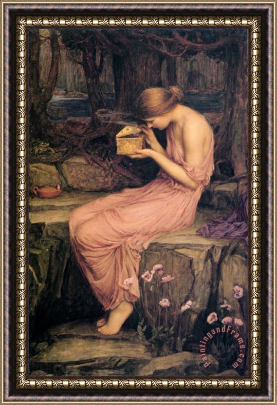 John William Waterhouse Psyche Opening The Golden Box Framed Painting
