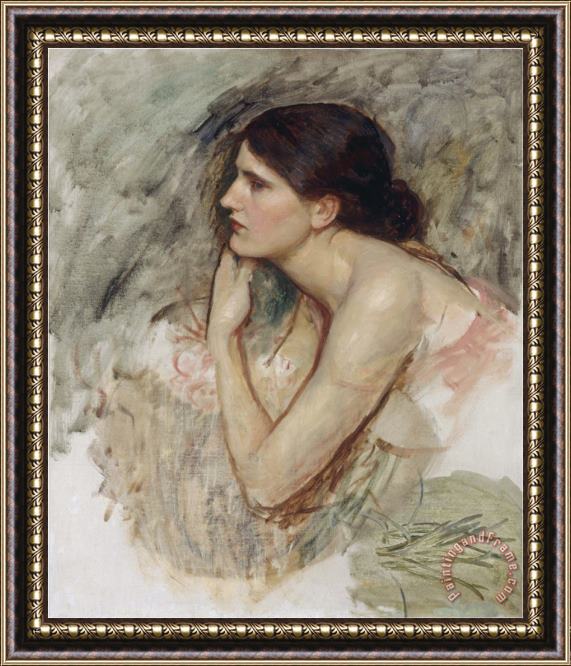 John William Waterhouse Study for The Sorceress Framed Painting