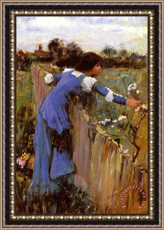 John William Waterhouse The Flower Picker Framed Print