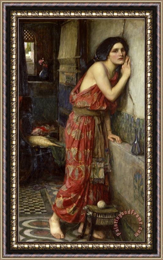 John William Waterhouse Thisbe Or The Listener 1909 Framed Painting