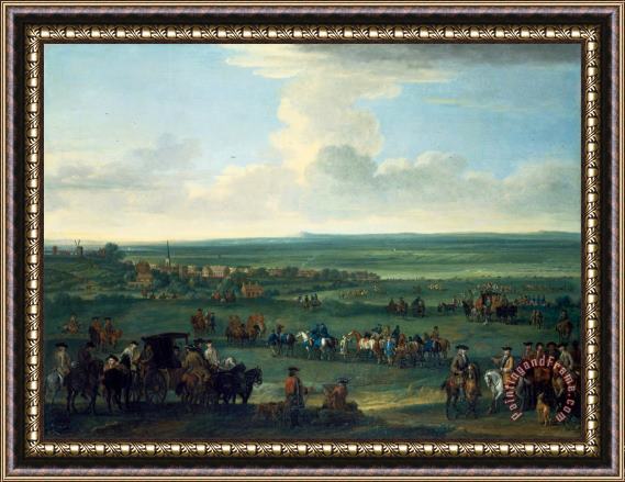 John Wootton George I at Newmarket, 4 Or 5 October, 1717 Framed Painting