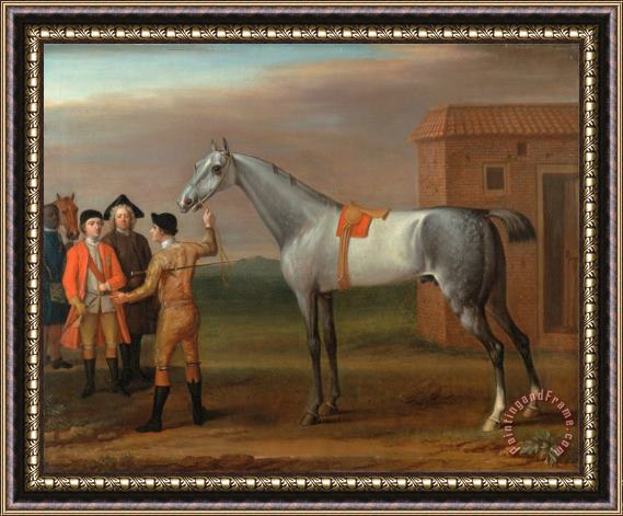 John Wootton Lamprey, with His Owner Sir William Morgan, at Newmarket Framed Print