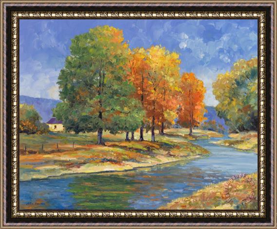 John Zaccheo New England Autumn Framed Painting