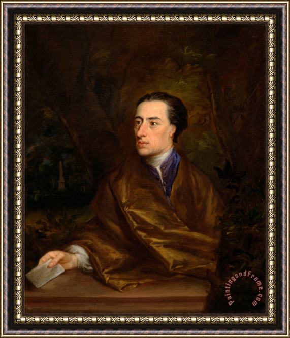 Jonathan Richardson the Elder Alexander Pope Framed Painting