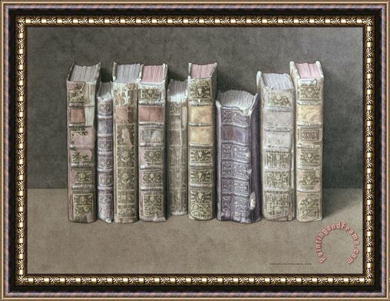 Jonathan Wolstenholme A Fine Library Framed Painting