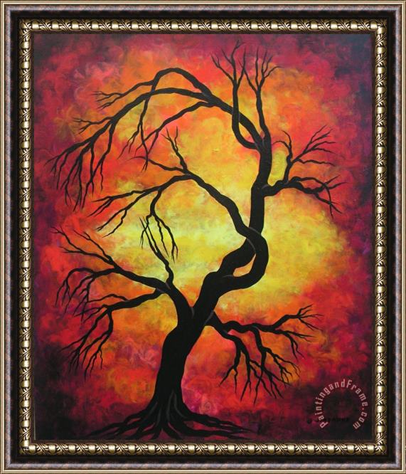 Jordanka Yaretz Mystic Firestorm Framed Painting