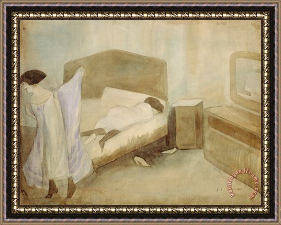 Jose Clemente Orozco The Bedroom Framed Painting
