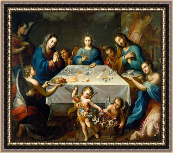 Jose de Alcibar The Blessing of The Table Framed Print