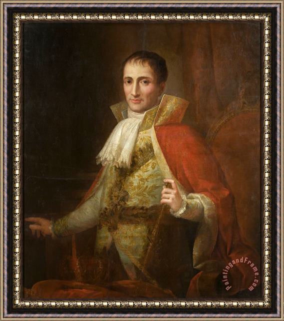 Jose Flaugier Portrait of King Joseph I Framed Painting