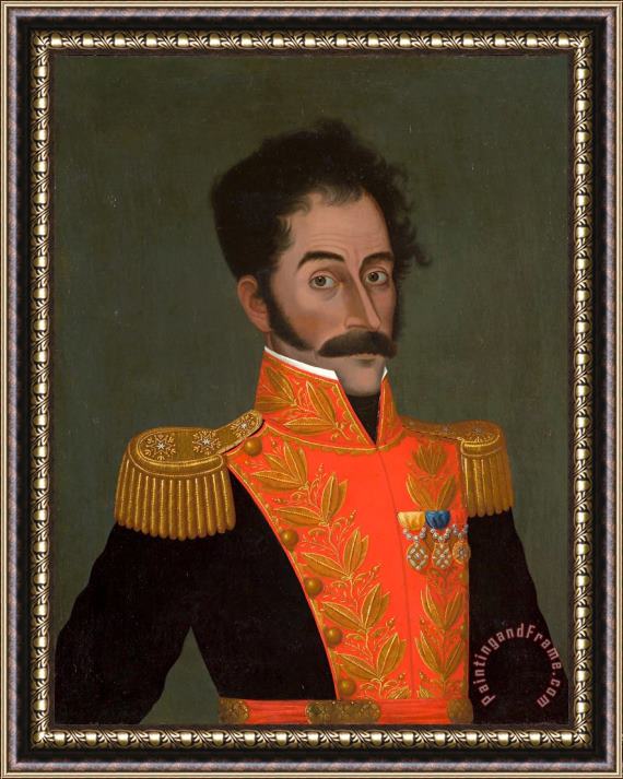 Jose Gil de Castro Simon Bolivar Framed Print