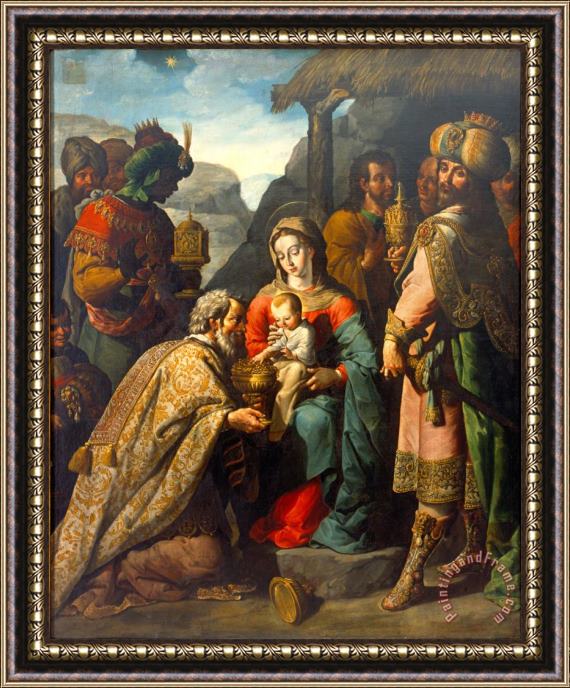 Jose Juarez The Adoration of The Kings Framed Painting