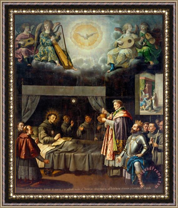 Jose Juarez The Last Communion of Saint Bonaventure Framed Print