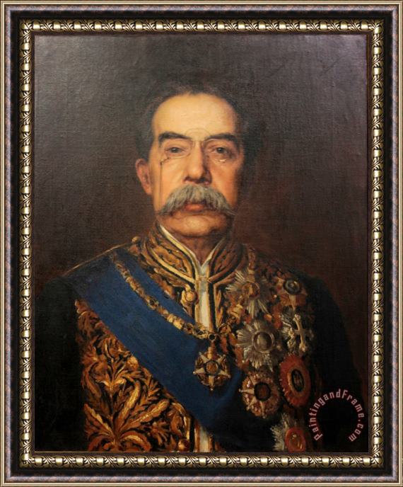 Jose Malhoa Portrait of Jose Luciano De Castro Framed Print