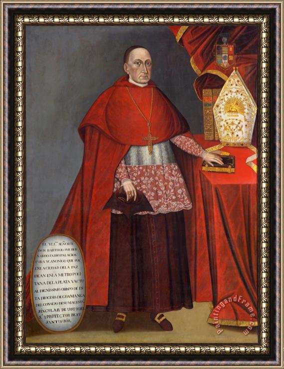 Jose Nunez de Sotomayor Bartholomew Fabro Y Palacios, Bishop of Huamanga Framed Painting