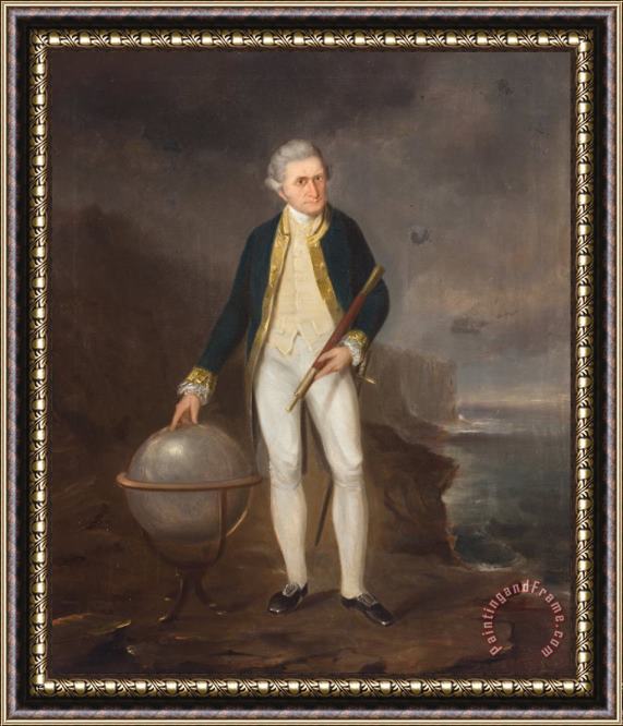 Joseph Backler Captain Cook on The Coast of New South Wales Framed Painting