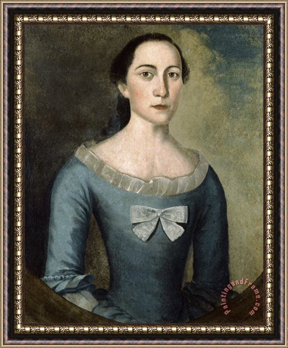Joseph Badger Mrs. Samuel Moody Framed Painting