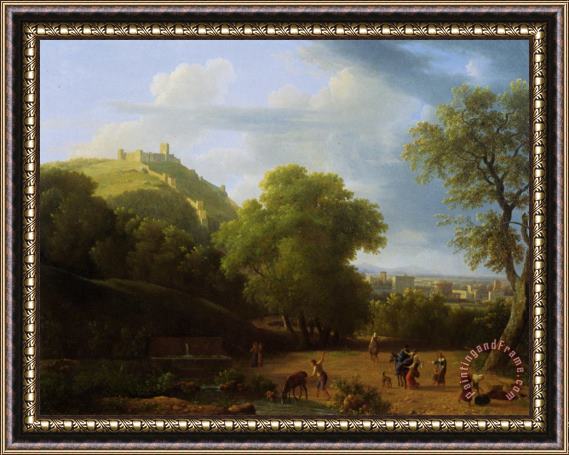 Joseph Bidauld View of Carpentras From The East Framed Painting