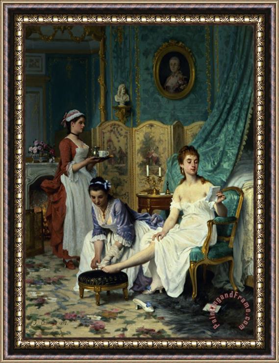 Joseph Caraud The Levee Framed Painting