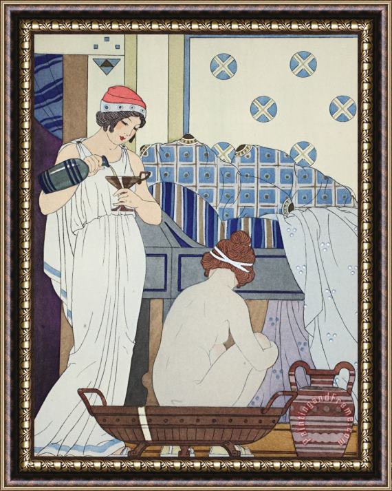Joseph Kuhn-Regnier A Bath Seat Framed Painting